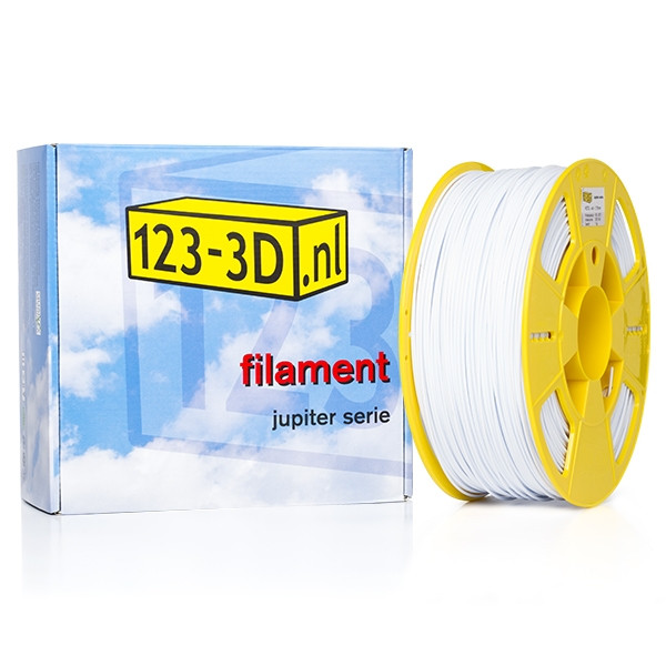 123inkt 123-3D Filament wit 1,75 mm PETG 1 kg (Jupiter serie)  DFE11001 - 1