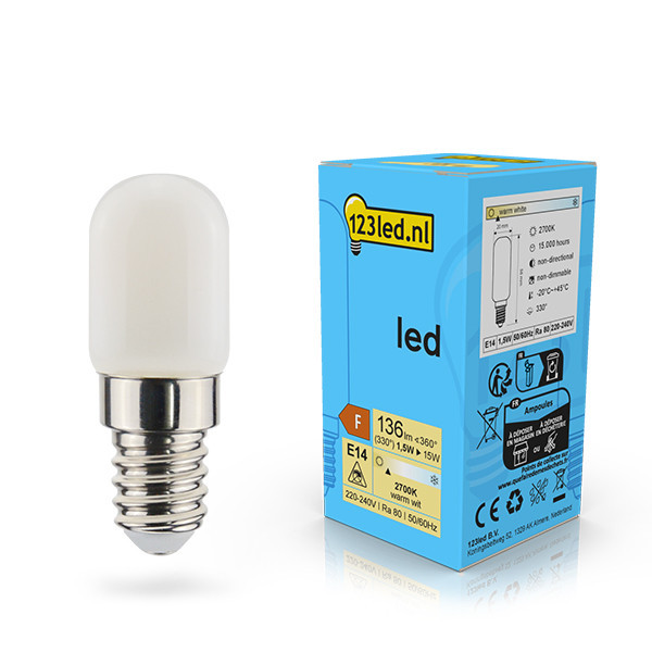 123inkt 123led E14 led-lamp capsule mat 1.5w (15w)  LDR02122 - 1