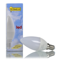 123inkt 123led E14 led-lamp kaars mat 5.5W (40W) 929001157701c 929001157730c LDR01251