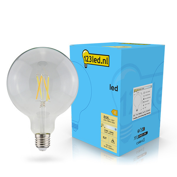 123inkt 123led E27 filament led-lamp globe dimbaar 7w (60w)  LDR02108 - 1