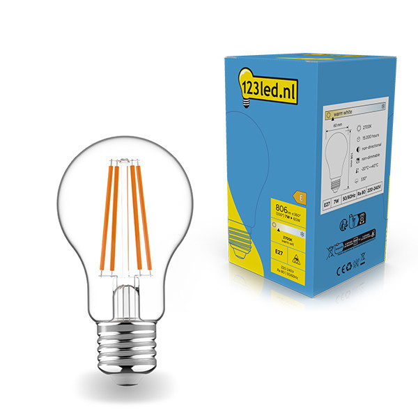 123inkt 123led E27 filament led-lamp peer 7W (60W)  LDR01790 - 1