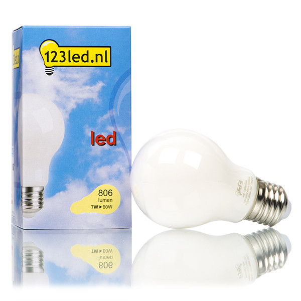 Airco Beven verschijnen 123led E27 filament led-lamp peer mat dimbaar 7W (60W) 123inkt 123inkt.nl