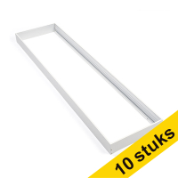 Aanbieding: 10x 123led paneel opbouwframe wit 30x120 cm