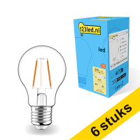 Aanbieding: 6x 123led E27 filament led-lamp peer 2.5W (25W)
