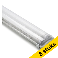 Aanbieding: 8x 123led IP65 TL-armatuur 60 cm | 4000K | 2160 lumen (9W) incl. TL-buis