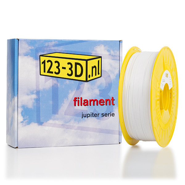 123inkt Filament wit 1,75 mm PETG 1 kg Jupiter serie (123-3D huismerk)  DFP01118 - 1