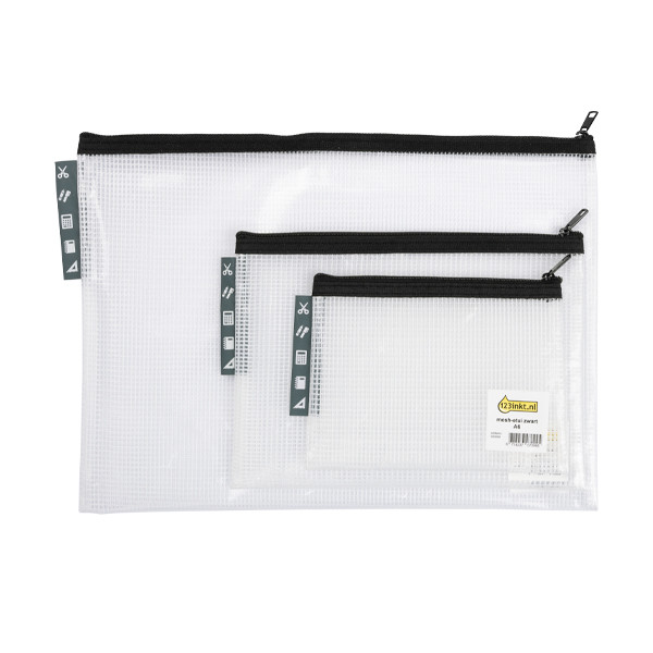 123inkt Mesh-etui zwart (A6) 1300254C 300464 - 3