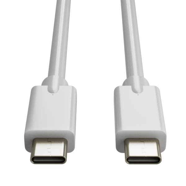 123inkt USB-C naar USB-C 3.2 oplaadkabel wit (1 meter) CCTB64020AL10C 302269 - 1