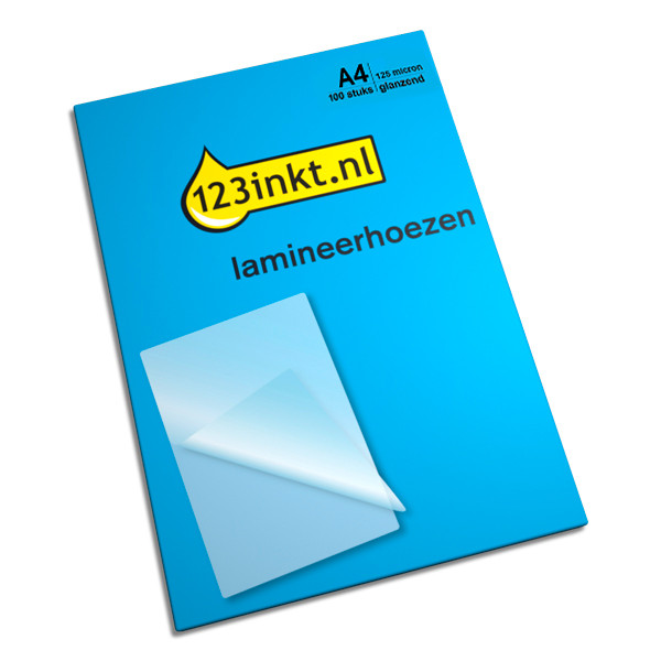 123inkt document lamineerhoes A4 micron (100 stuks) 123inkt 123inkt.nl