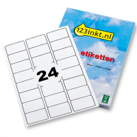 123inkt etiketten | 2.400 stuks | 63,5 x 33,9 mm | FSC®