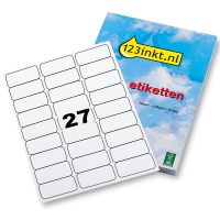 123inkt etiketten | 2.700 stuks | 66 x 29 mm | FSC®