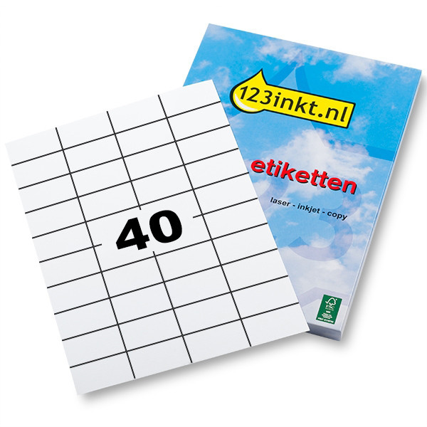 123inkt etiketten 52,5 x 29,7 mm (1.000 etiketten) FSC®  060326 - 1