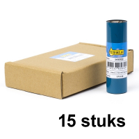 123inkt huismerk vervangt Aanbieding: 15x Zebra 3200 wax/hars ribbon (03200GS11007) 110 mm x 74 m