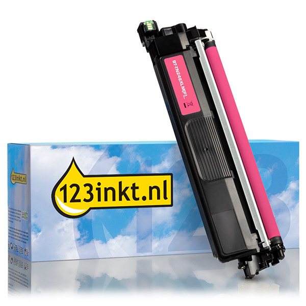 123inkt huismerk vervangt Brother TN-248XL M toner magenta hoge capaciteit TN248XLMC 051425 - 1