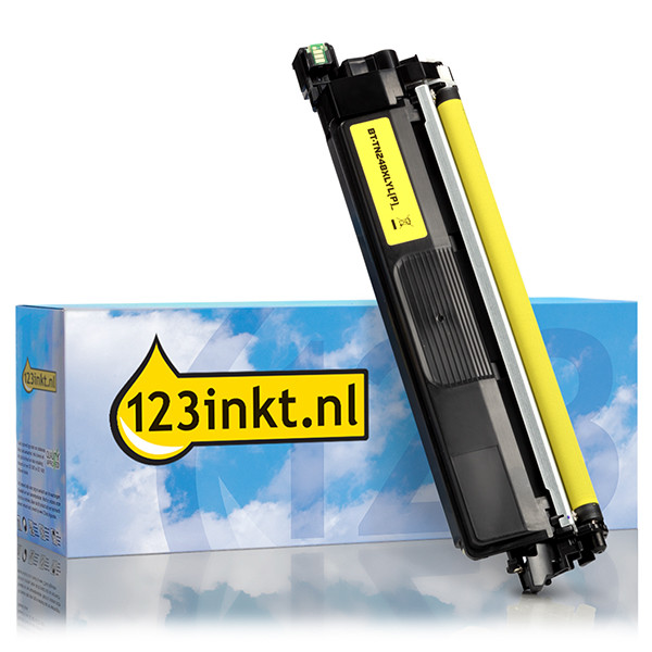 123inkt huismerk vervangt Brother TN-248XL Y toner geel hoge capaciteit TN248XLYC 051427 - 1