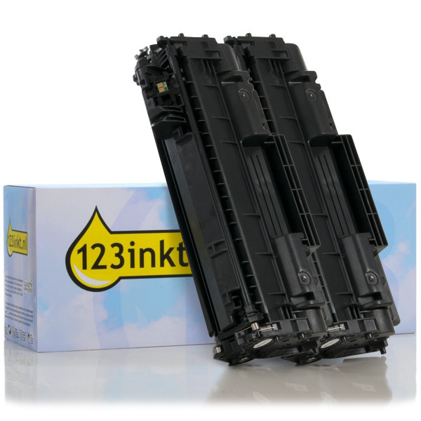 123inkt huismerk vervangt HP 05A (CE505A) toner zwart dubbelpak  160718 - 1