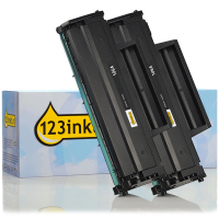 123inkt huismerk vervangt HP 106A (W1106A) toner zwart dubbelpak