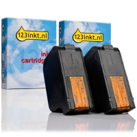 123inkt huismerk vervangt HP 17 (C6625AE) dubbelpak kleur C6625AEC 030342