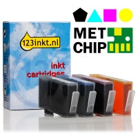 123inkt huismerk vervangt HP 364 (N9J73AE) multipack zwart/cyaan/magenta/geel N9J73AEC 132111 - 1