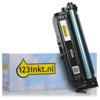 123inkt huismerk vervangt HP 504A (CE250A) toner zwart