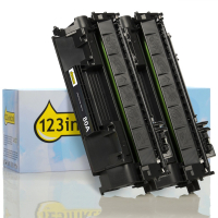 123inkt huismerk vervangt HP 80A (CF280A) toner zwart dubbelpak