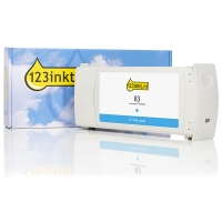 123inkt huismerk vervangt HP 83 (C4944A) UV inktcartridge licht cyaan C4944AC 031601