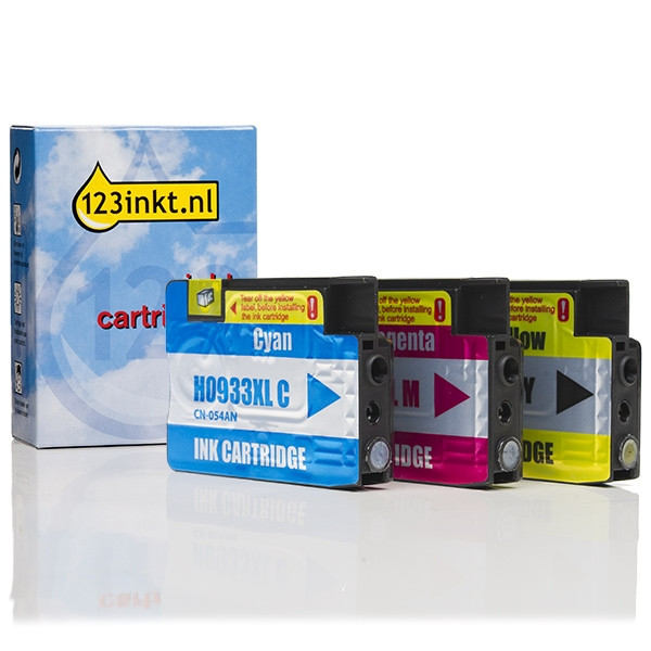 123inkt huismerk vervangt HP 933XL multipack cyaan/magenta/geel  160126 - 1