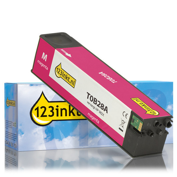123inkt huismerk vervangt HP 982A (T0B24A) inktcartridge magenta T0B24AC 055197 - 1