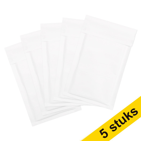 123inkt luchtkussen envelop wit 140 x 225 mm - B12 zelfklevend (5 stuks) 306612-5C 300702 - 1