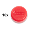 123inkt magneten 15 mm rood (10 stuks)