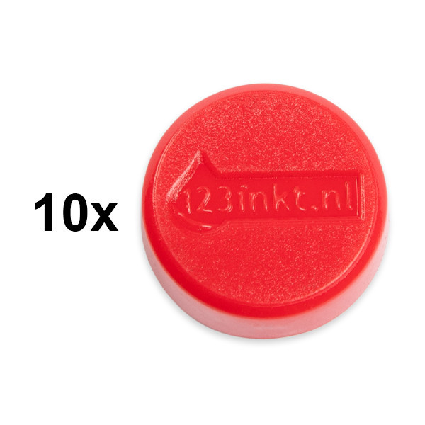 123inkt magneten 20 mm rood (10 stuks) 6162025C 301261 - 1