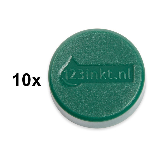 123inkt magneten 30 mm groen (10 stuks) 6163255C 301270 - 1