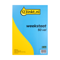 123inkt weekstaat (50 vel) 2540401600C 30256C 301895