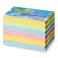 123inkt zelfklevende notes multipack 38 x 51 mm (geel/groen/blauw/roze)  301115