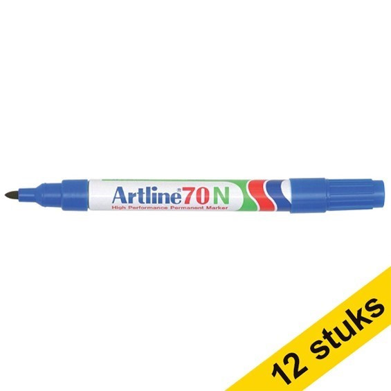 12x Artline 70 Permanent 1.5 blue (EK-70) **SWEDEN ONLY**  360665 - 1