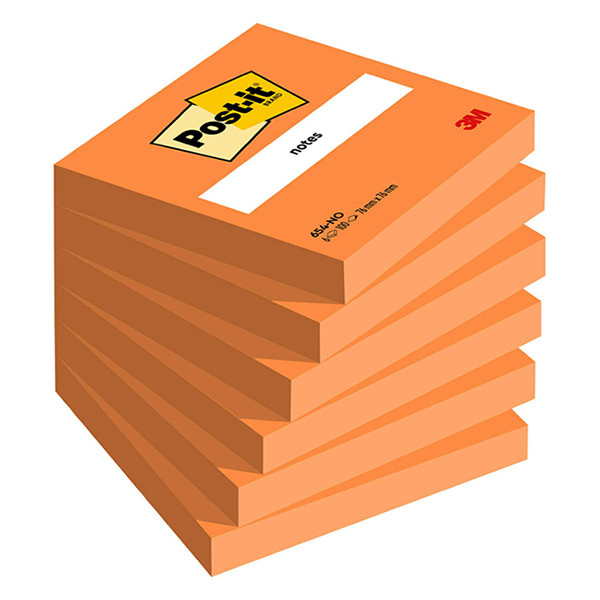 3M Post-it notes neon-oranje 76 x 76 mm 654NORA 201496 - 1