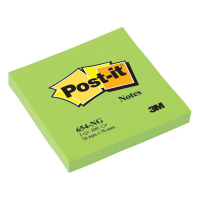 3M Post-it notes neongroen 76 x 76 mm 654NGRE 7100177477 214537