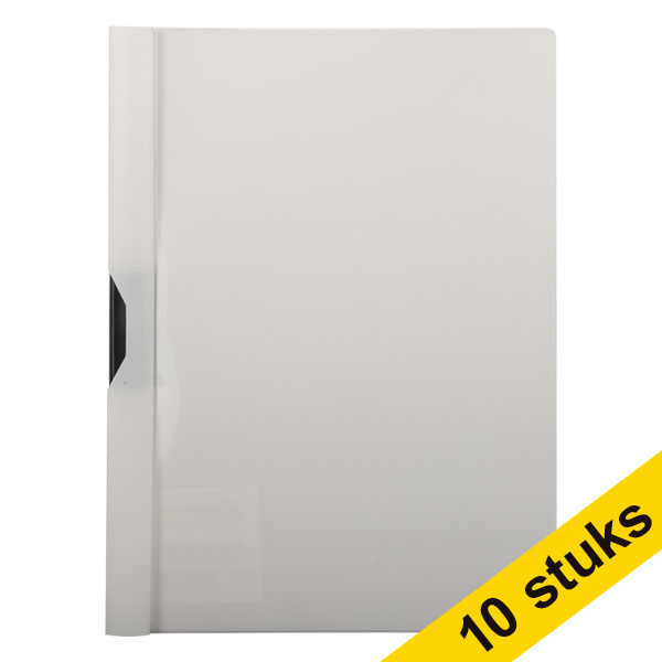 Aanbieding: 10x 123inkt klemmap wit A4 voor 30 pagina's  300601 - 1