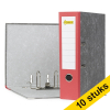 Aanbieding: 10x 123inkt ordner A4 karton rood 80 mm