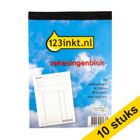 Aanbieding: 10x 123inkt rekeningenblok zelfkopiërend met copystop (50 vel)