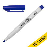 Aanbieding: 10x 123inkt textielmarker blauw (1 - 3 mm rond)