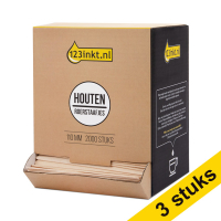 Aanbieding: 123inkt houten roerstaafjes 110 mm (2000 stuks) FSC® 100%