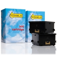 Aanbieding: 123inkt huismerk vervangt 2 x HP 14 inktcartridge zwart  160012