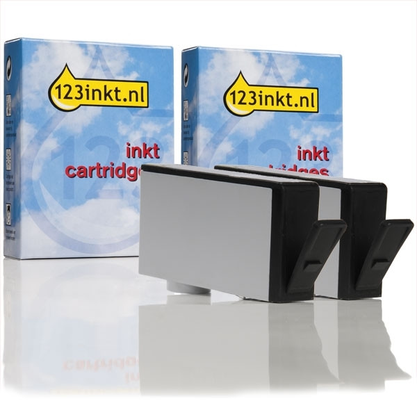 Aanbieding: 123inkt huismerk vervangt 2 x HP 920 inktcartridge zwart  160108 - 1