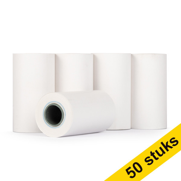 Aanbieding: 123inkt kassarol 57x30x12 thermo wit (50 stuks)  300314 - 1