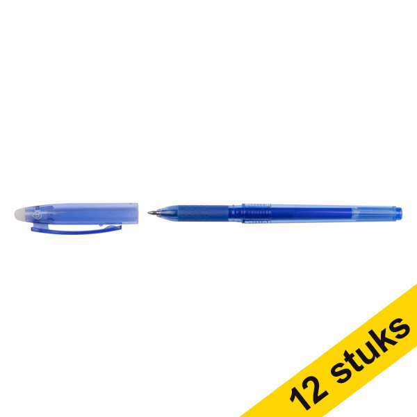 Aanbieding: 12x 123inkt uitwisbare balpen blauw  301093 - 1