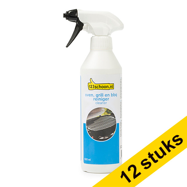 Aanbieding: 12x 123schoon Oven, Grill en Barbecuereiniger spray (500 ml)  SDR06013 - 1