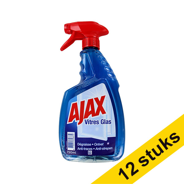 Aanbieding: 12x Ajax Triple Action/Vitres glasreiniger spray (750 ml)  SAJ00037 - 1