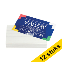 Aanbieding: 12x Gallery systeemkaart gelinieerd 125 x 75 mm (100 stuks)