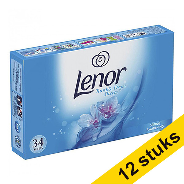 Aanbieding: 12x Lenor Aprilfris droogtrommeldoekjes (34 doekjes)  SLE00248 - 1